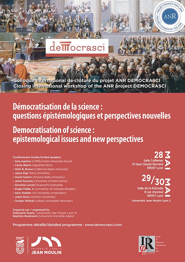 Démocratisation de la science - colloque international ouvert à tous