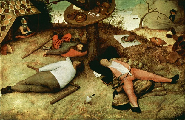 Le pays de cocagne, Pieter Brueghel l'Ancien - 1567