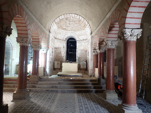 Crypte de Saint-Irénée en cours de restauration, cliché Ch. Gaillard, SAVL