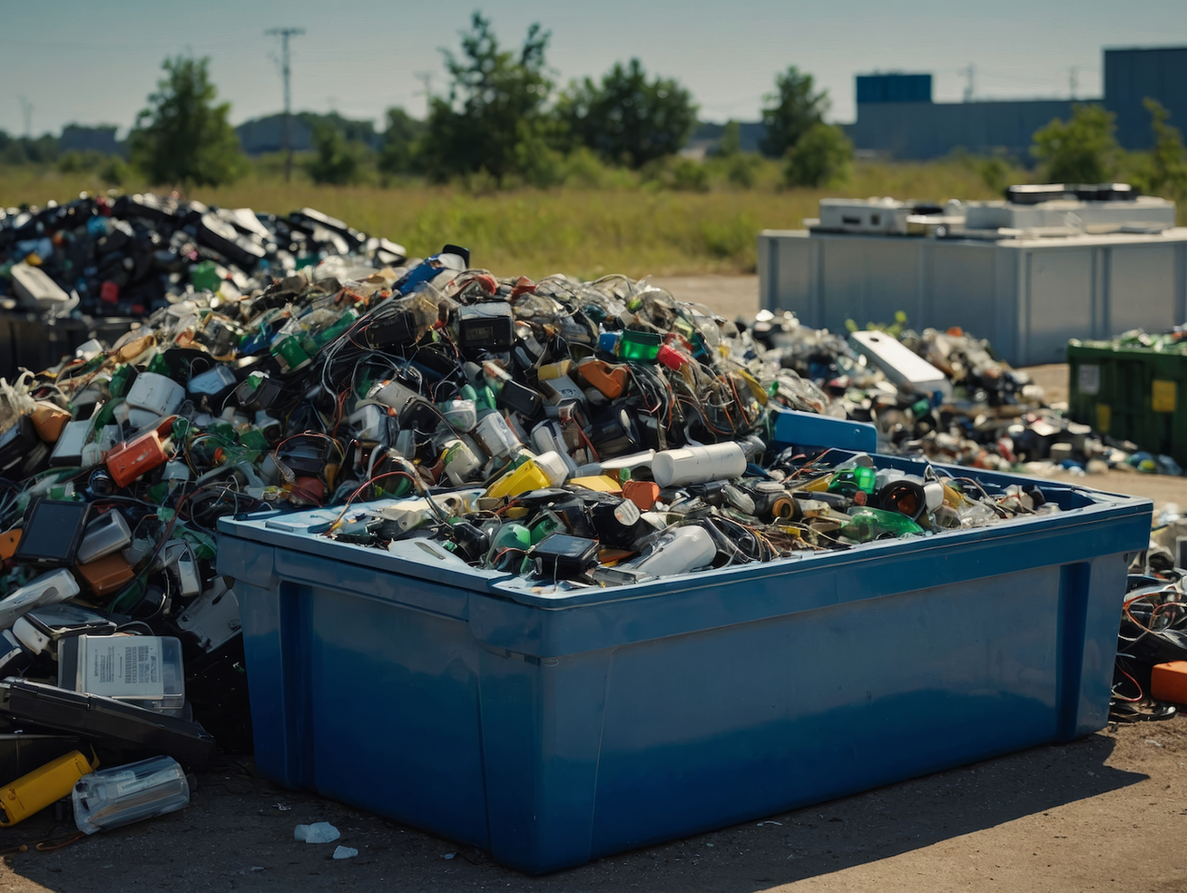 Décharge déchets électroniques