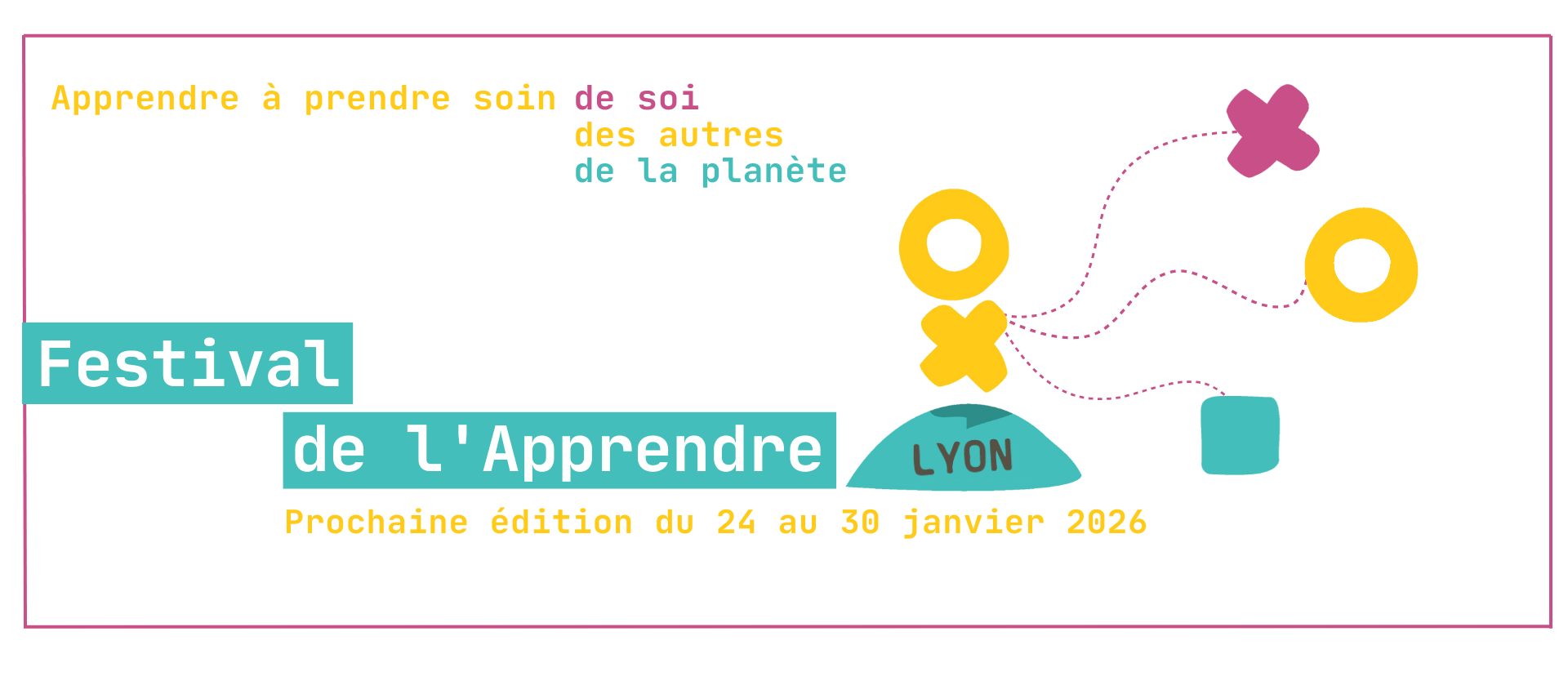 Bannière du festival de l'apprendre