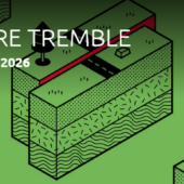 Affiche de l'exposition Quand la terre tremble à la Soucoupe