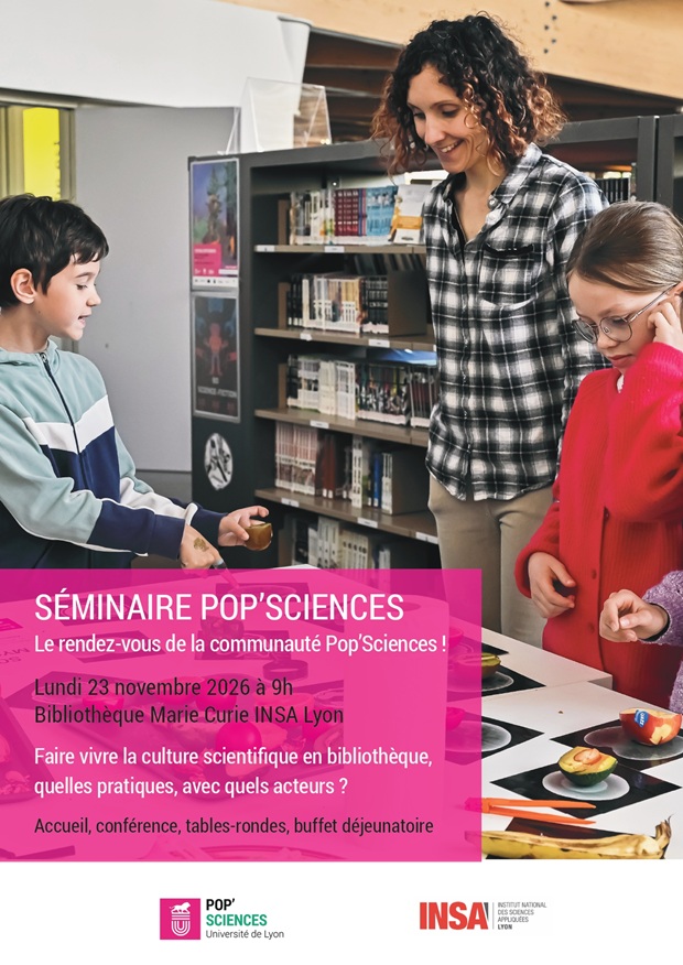 Affiche séminaire Pop'Sciences nov 2026